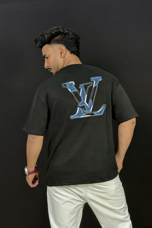 Premium China Imported Ash Black Drop Shoulder T-Shirt Crafted for Premium Comfort & Everyday Style .  (black).