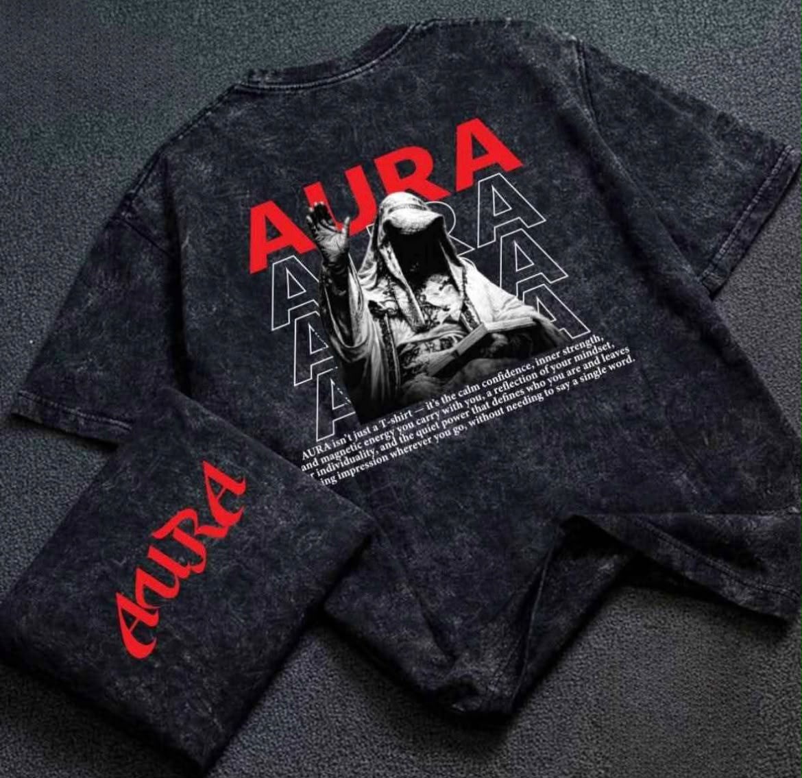 Acid Wash Oversized Drop Shoulder  55