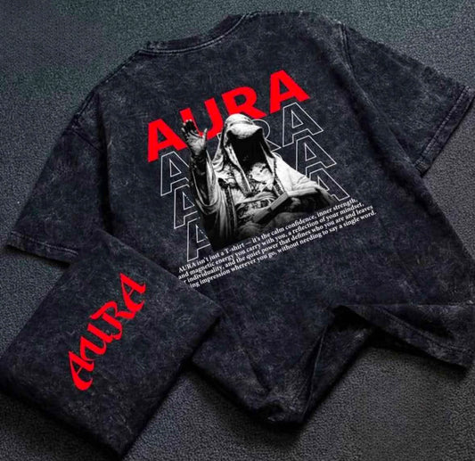 Acid Wash Oversized Drop Shoulder  55
