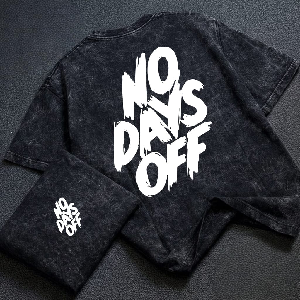 Acid Wash Oversized Drop Shoulder  77