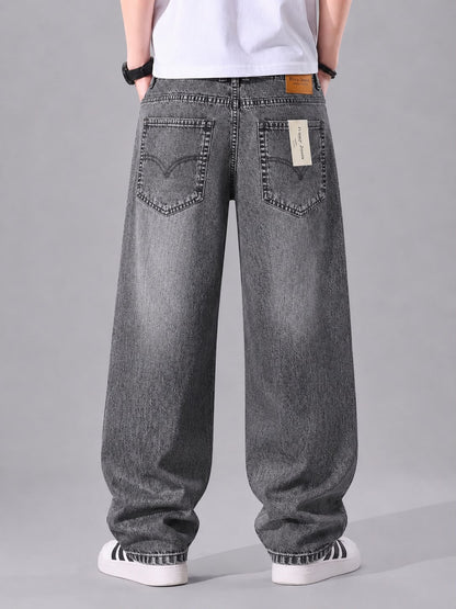 Ash Black Baggy Denim