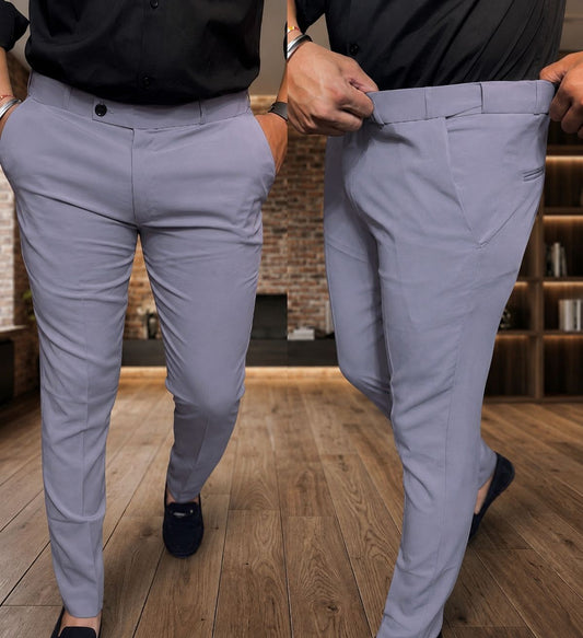Labender Grey Color Formal Pants