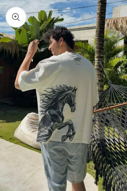 Stallion Oversized Relaxed Fit T-shirt