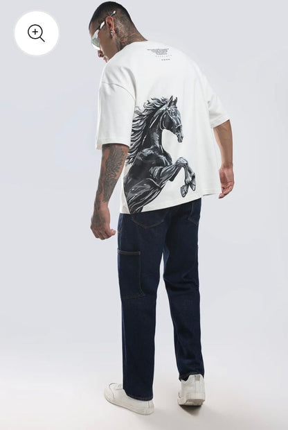 Stallion Oversized Relaxed Fit T-shirt