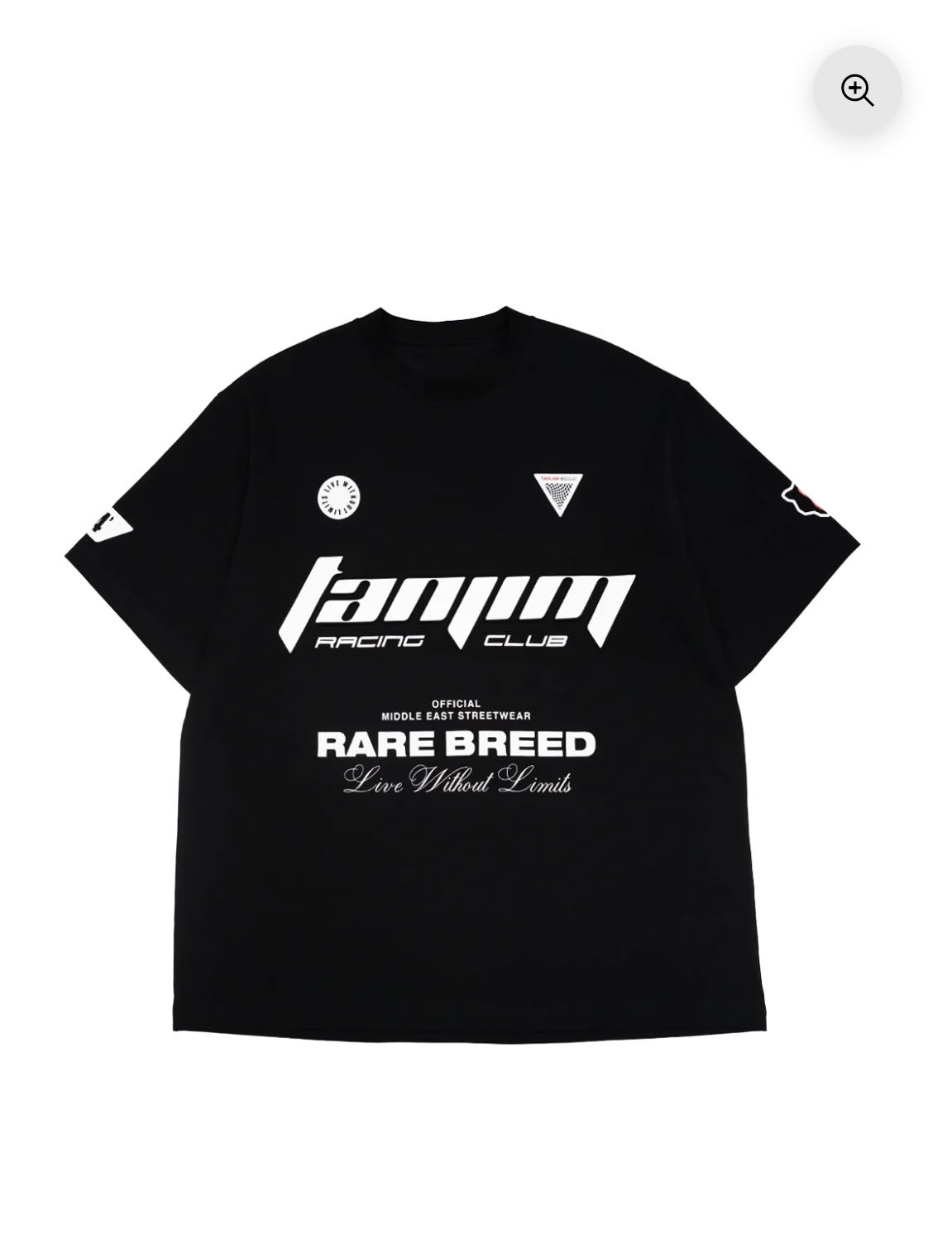 TANJIM RACE T-SHIRT - BLACK