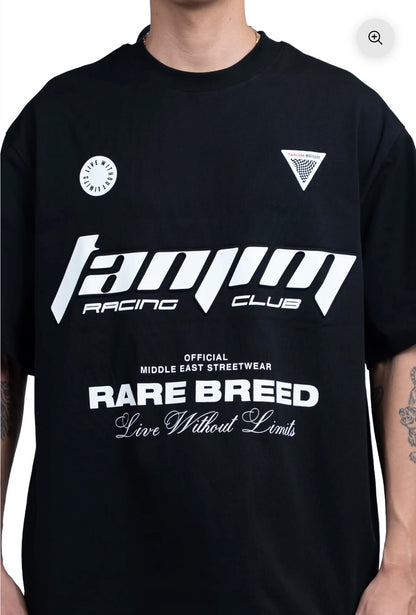 TANJIM RACE T-SHIRT - BLACK