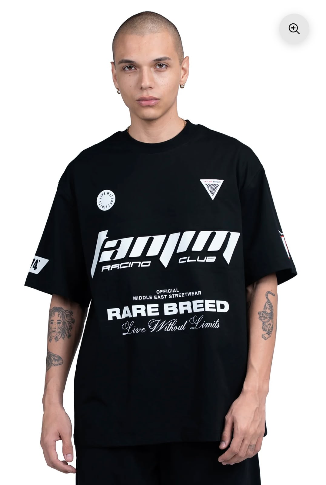 TANJIM RACE T-SHIRT - BLACK