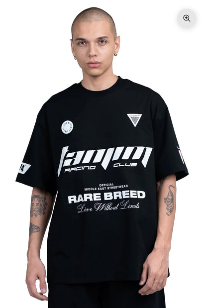 TANJIM RACE T-SHIRT - BLACK