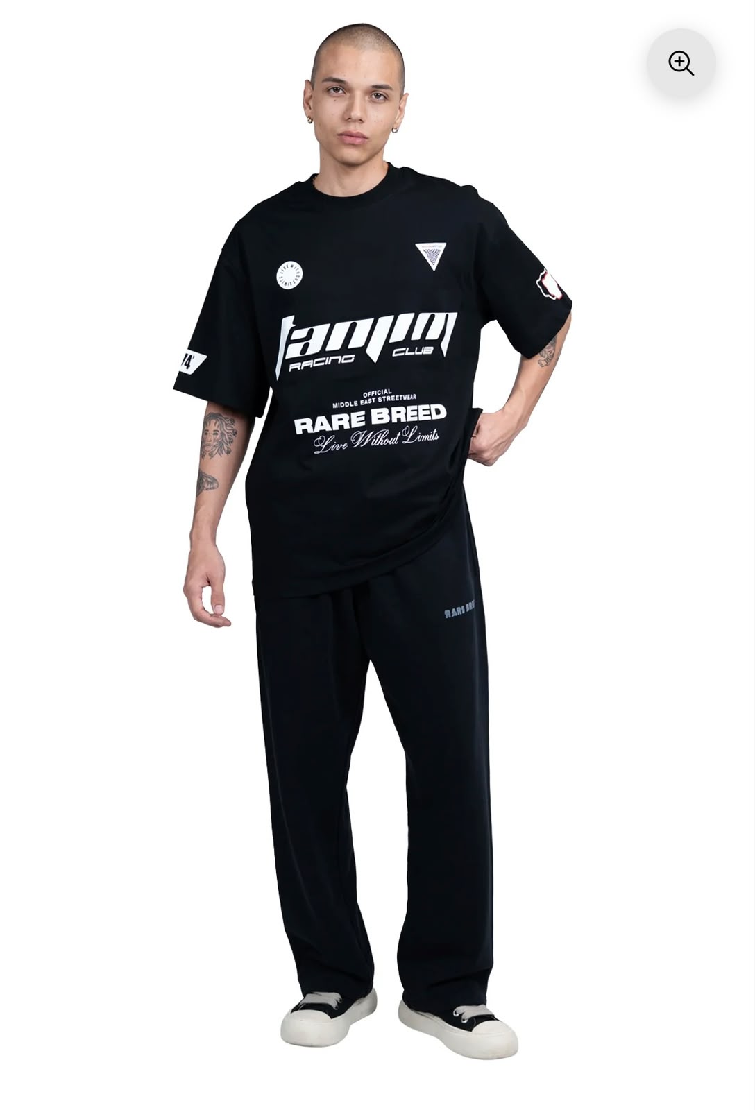 TANJIM RACE T-SHIRT - BLACK