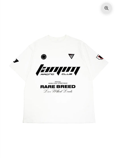 TANJIM RACE T-SHIRT - WHITE