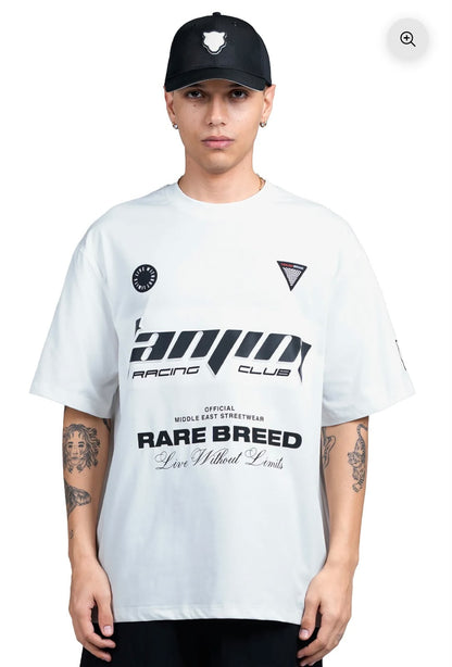 TANJIM RACE T-SHIRT - WHITE