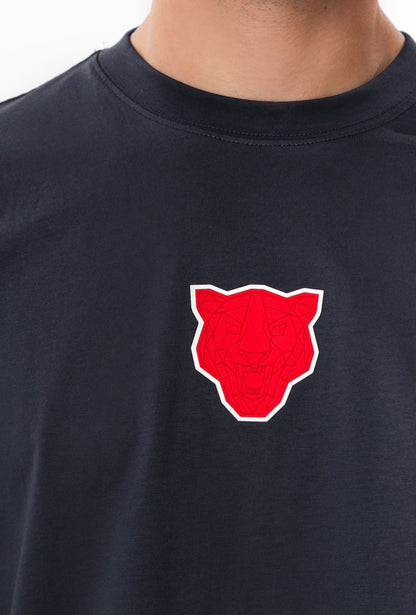 PANTHER DETAIL T-SHIRT - NAVY
