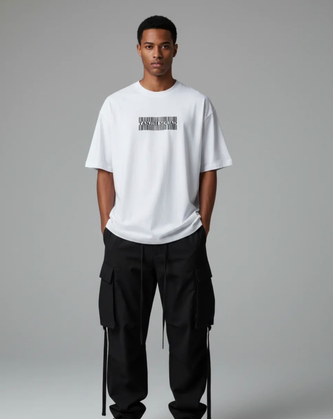 BARCODE TEE WHITE