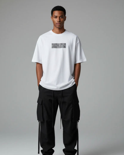 BARCODE TEE WHITE